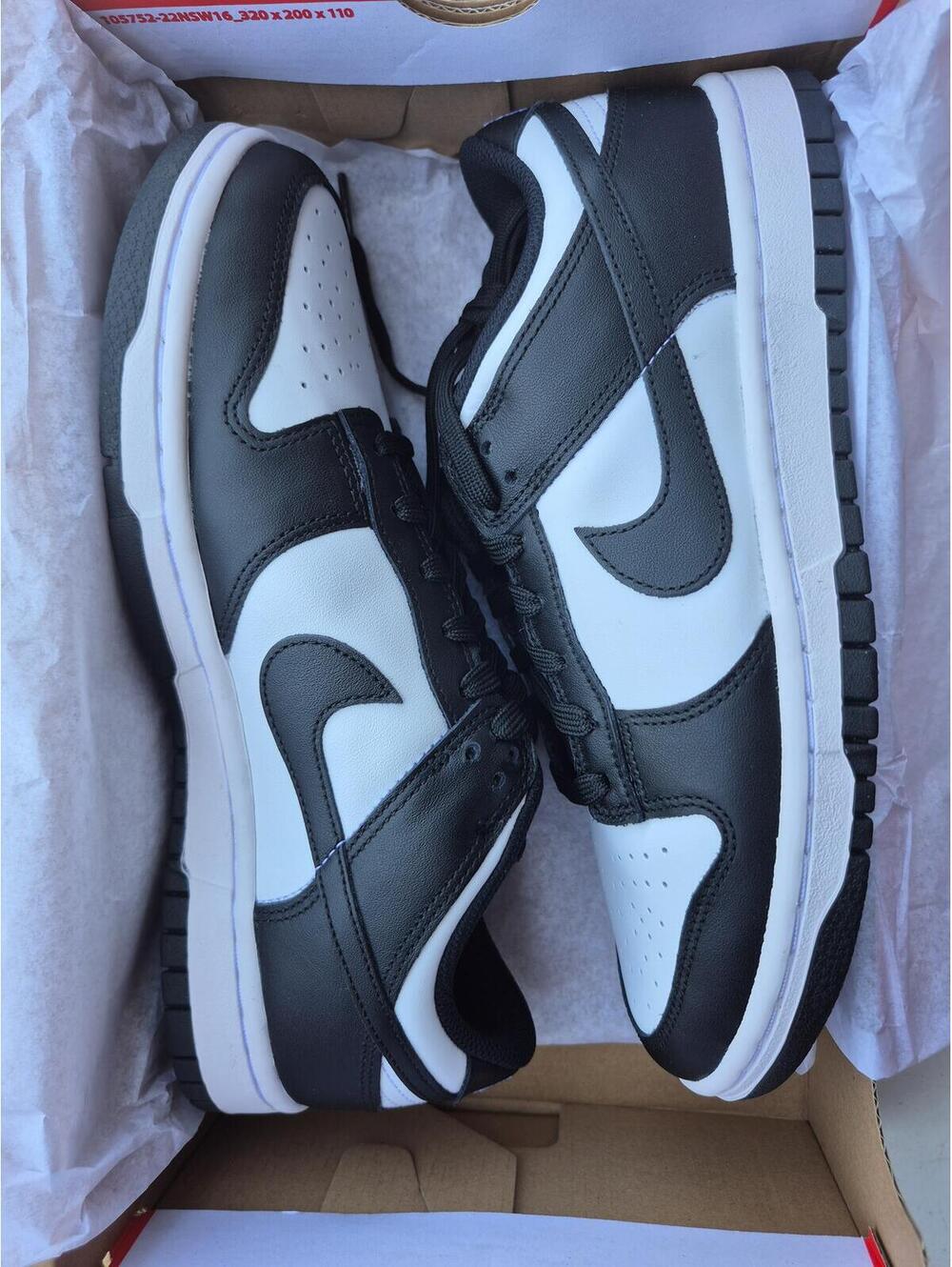 Nike Dunk Low Retro White Black Panda  9.5 Womens 8 Mens new